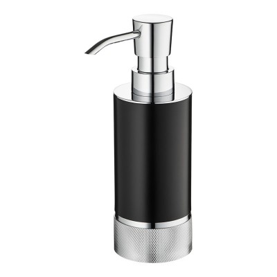 Дозатор для жидкого мыла 20006 001006 CR-AL6 цвет глянцевый хром, черный