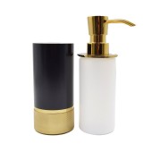 Дозатор для жидкого мыла 20006 001006 GL-AL6 цвет глянцевое золото, черный