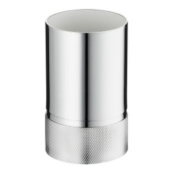 Стакан для зубных щеток 20006 001007 CR цвет глянцевый хром с насечкой