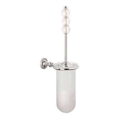 Ёршик 3504-71-005-3 цвет глянцевый хром, матовое стекло, кристаллы Swarovski, латунь