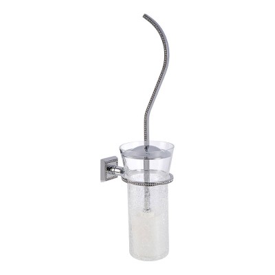 Ёршик 3504-75-005 цвет глянцевый хром, узорчатое стекло, кристаллы Swarovski, латунь