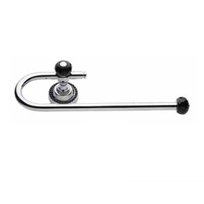 Держатель для полотенец 3508-71-520 цвет глянцевый хром, черные кристаллы Swarovski, латунь длина 286 мм Держатель для полотенец 3508-71-520 цвет глянцевый хром, черные кристаллы Swarovski, латунь длина 286 мм