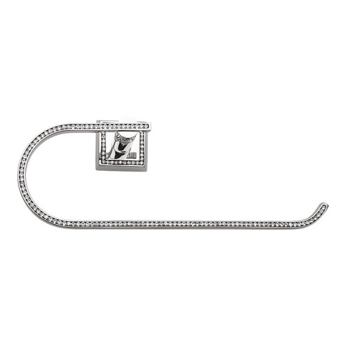 Держатель для полотенец 3508-75-005 цвет глянцевый хром, кристаллы Swarovski, латунь длина 286 мм 