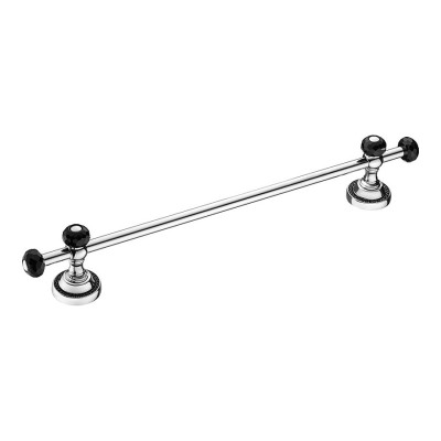 Держатель для полотенец 3513-71-520 цвет глянцевый хром, черные кристаллы Swarovski, латунь длина 500 мм Держатель для полотенец 3513-71-520 цвет глянцевый хром, черные кристаллы Swarovski, латунь длина 500 мм