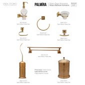 Держатель для полотенец 3513-75-005 цвет глянцевый хром, кристаллы Swarovski, латунь длина 500 мм 