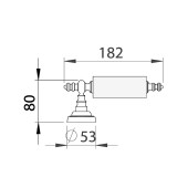 Держатель для туалетной бумаги 3514-12-013 цвет состаренная латунь, дерево