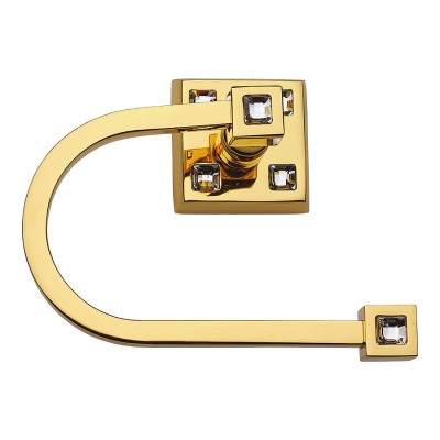 Держатель для туалетной бумаги 3514-72-003 цвет глянцевое золото, кристаллы Swarovski, латунь Держатель для туалетной бумаги 3514-72-003 цвет глянцевое золото, кристаллы Swarovski, латунь