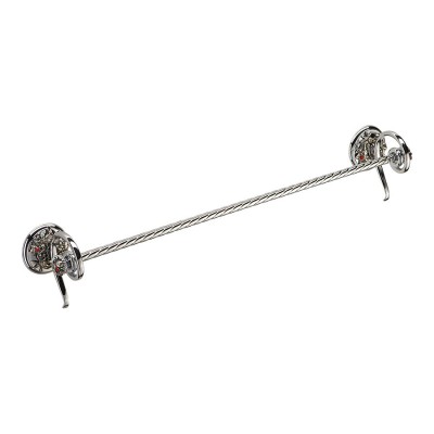 Держатель для полотенец PV1617/K цвет старое серебро, кристаллы, латунь длина 670 мм