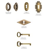 Ключевина 4360-22 цвет старая бронза длина 35 мм 