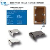 Ответная часть фиксатор для замка SQUARE 14.09.539-0 цвет бронза