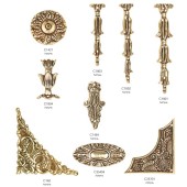 Накладка декоративная C1464 цвет латунь длина 55 мм 