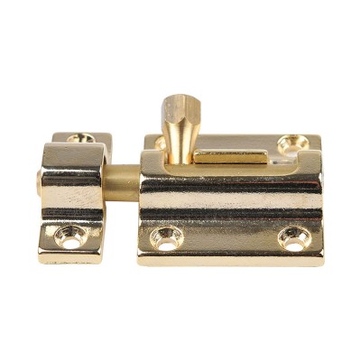 Шпингалет 00145 цвет глянцевое золото длина 48 мм