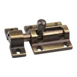 Шпингалет 00177 цвет старая бронза длина 34 мм