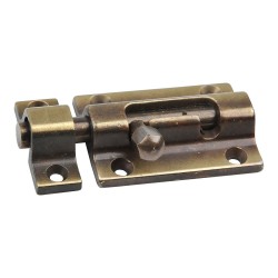 Шпингалет 00178 цвет старая бронза длина 45 мм