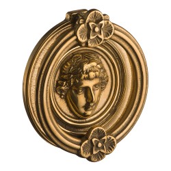 Дверной молоток 00269 античная латунь диаметр 160 мм