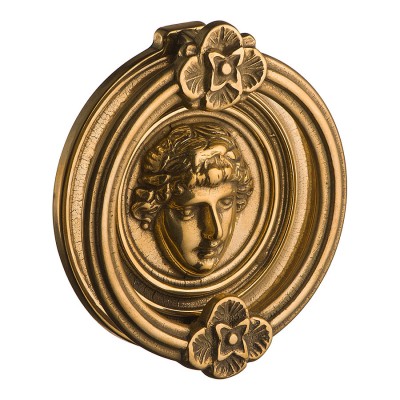 Дверной молоток 00269 античная латунь диаметр 160 мм