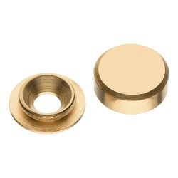 Декоративная накладка с резьбой 00513 POLISHED цвет глянцевое золото диаметр 14 мм 