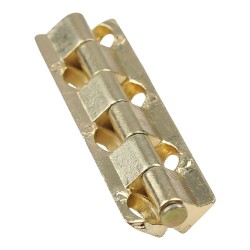 Петля мебельная 00801 цвет глянцевое золото длина 55 мм