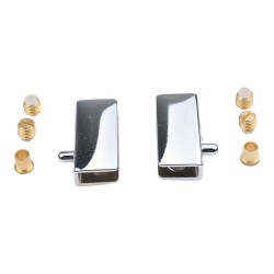 Петли для стеклянной двери 00861 цвет глянцевый хром длина 40 мм, комплект 2 штуки Петли для стеклянной двери 00861 цвет глянцевый хром длина 40 мм, комплект 2 штуки