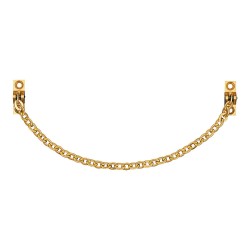 Цепочка ограничитель для двери 076130L цвет глянцевое золото длина 297 мм 