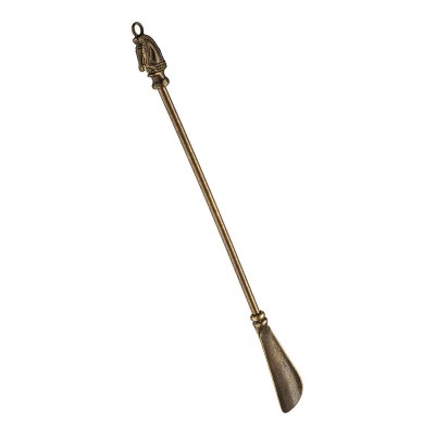 Ложка для обуви Лошадь 130676 античная латунь длина 420 мм