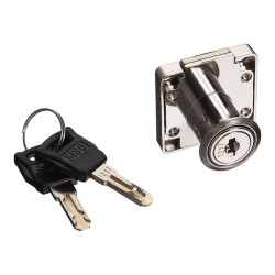 Замок накладной мебельный 14.00.200-0 цвет никель, ключ 850S 