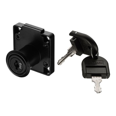 Замок накладной мебельный 14.01.020-4 цвет черный M-850