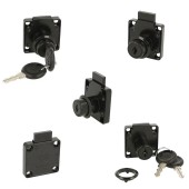 Замок накладной мебельный 14.01.067-0 цвет черный 850 