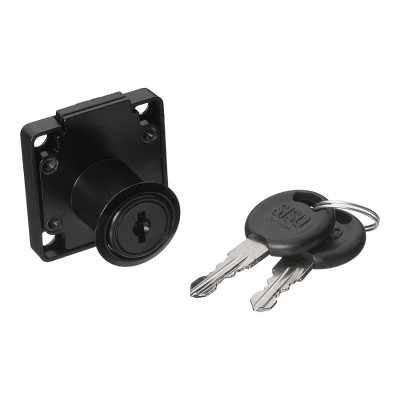 Замок накладной мебельный 14.01.067-0 цвет черный 850 