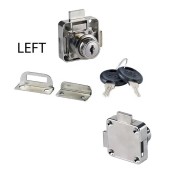 Замок накладной мебельный 14.01.251-0 цвет никель 850 левый