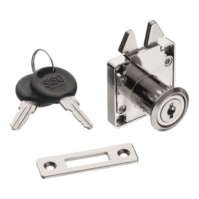 Замок накладной мебельный 14.01.450-1 цвет никель 855 ширина 40 мм