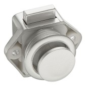 Замок мебельный с кнопкой 14.03.050-0 цвет алюминий 