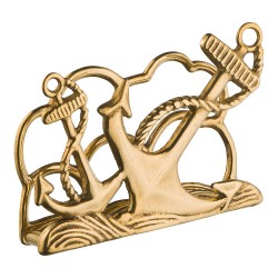 Подставка для писем Якорь 14.0313/A глянцевая латунь длина 145 мм