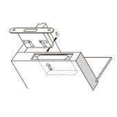 Замок мебельный врезной 14.06.030-0 стальной корпус