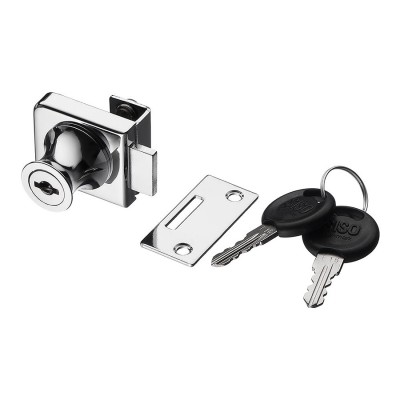 Замок накладной для стеклянной двери VETRO 14.09.261-1 цвет глянцевый хром