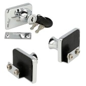 Замок накладной для стеклянной двери VETRO-D 14.09.276-1 цвет глянцевый хром