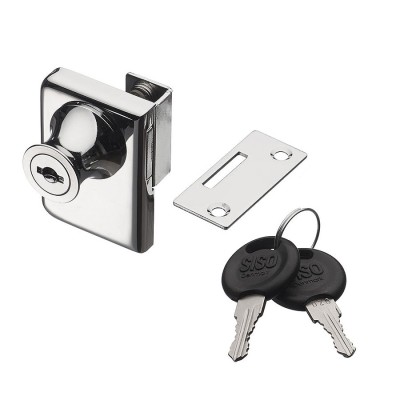 Замок накладной для стеклянной двери VETRO-D 14.09.276-1 цвет глянцевый хром