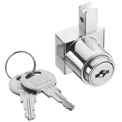 Замок для стеклянных раздвижных дверей 14.09.420-1 цвет глянцевый хром