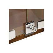 Замок накладной для стеклянной двери SQUARE 14.09.559-0 цвет бронза