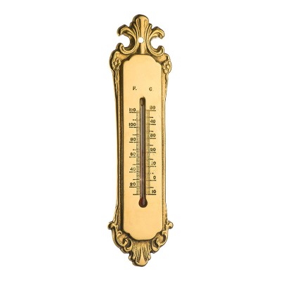 Термометр декоративный 14335-B глянцевая латунь длина 215 мм 