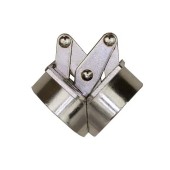 Петля широкого раскрытия мебельная 15.04.020-1 цвет никель диаметр 52 мм