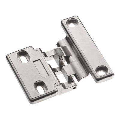 Петля широкого раскрытия мебельная 15.04.100-0 цвет никель длина 66 мм
