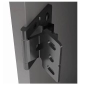 Петля для стеклянной или деревянной двери EASY 15.04.106-0 цвет черный длина 50 мм 