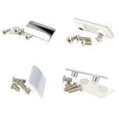 Лицевая накладка для петли EASY 15.04.125-0 цвет глянцевый хром длина 55 мм 