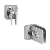 Петля для стеклянной двери центральная правая SQUARE 15.06.236-0 цвет алюминий длина 40 мм 