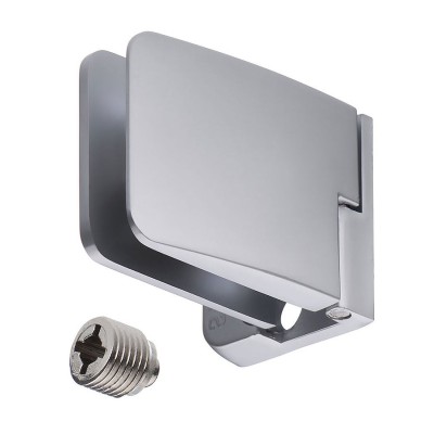 Петля для стеклянной двери центральная правая SQUARE 15.06.236-0 цвет алюминий длина 40 мм 