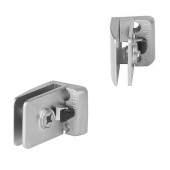 Петля для стеклянной двери центральная левая SQUARE 15.06.261-0 цвет алюминий длина 40 мм 