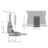 Петля для стеклянной двери универсальная SEE ME 15.06.270-0 цвет хром длина 44 мм 