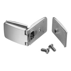 Петля для стеклянной двери универсальная SEE ME 15.06.270-0 цвет хром длина 44 мм 