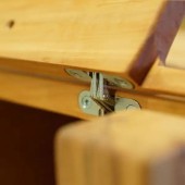 Петля потайная мебельная 15.07.115-1 цвет желтый цинк 180° длина 44 мм